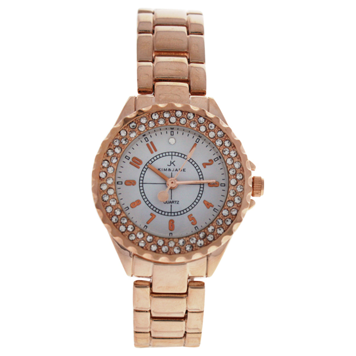 2033LGPW Rose Gold Stainless Steel Bracelet Watch by Kim  Jade for Women  1 Pc Watch