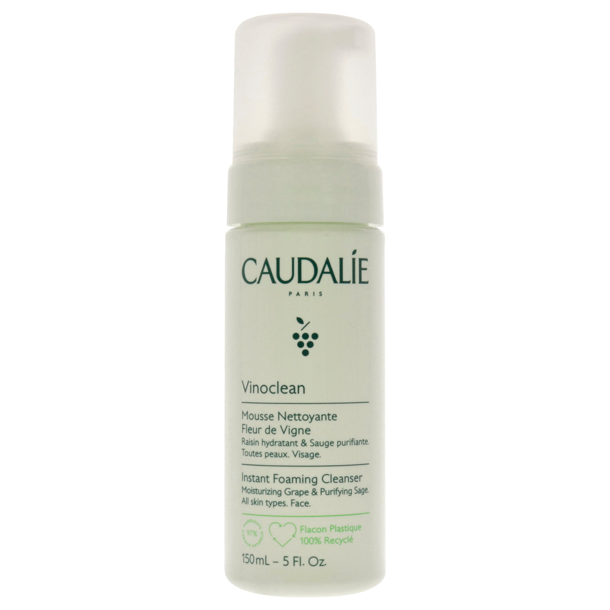 Instant Foaming Cleanser by Caudalie for Unisex  5 oz Foam