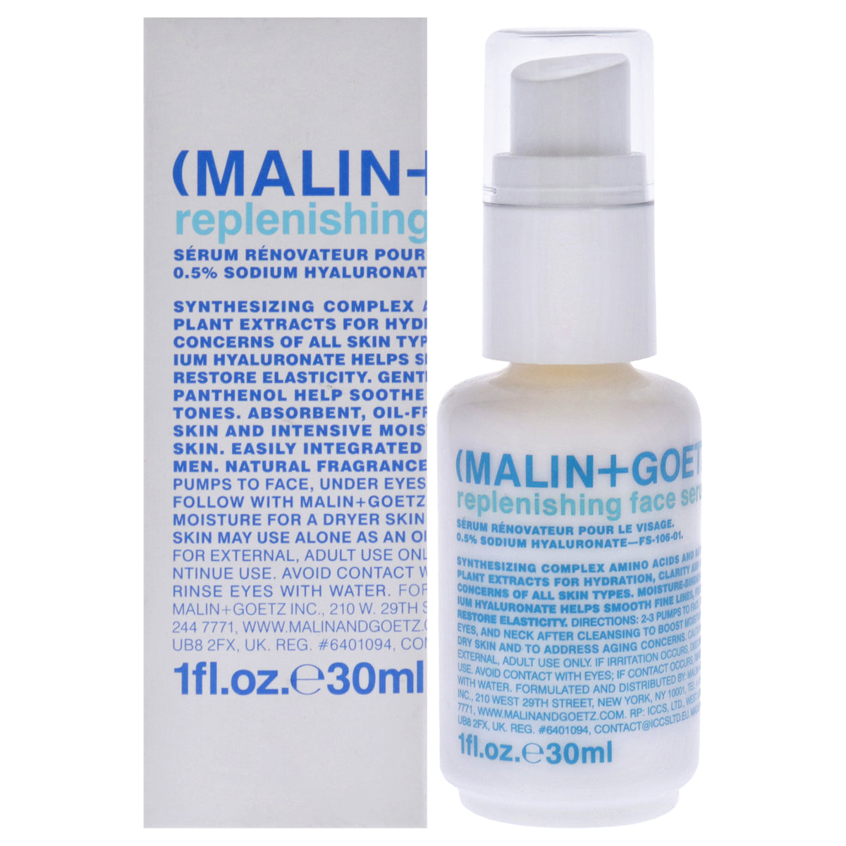 Replenishing Face Serum by Malin  Goetz for Women  1 oz Serum