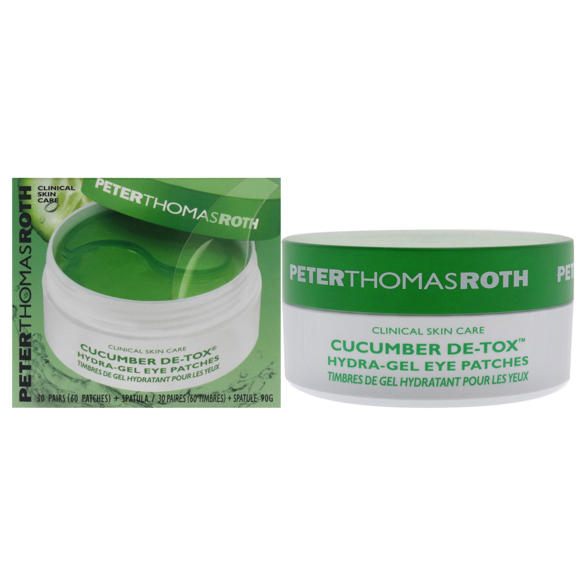 Cucumber DeTox HydraGel Eye Patches by Peter Thomas Roth for Unisex  60 Pc Patches