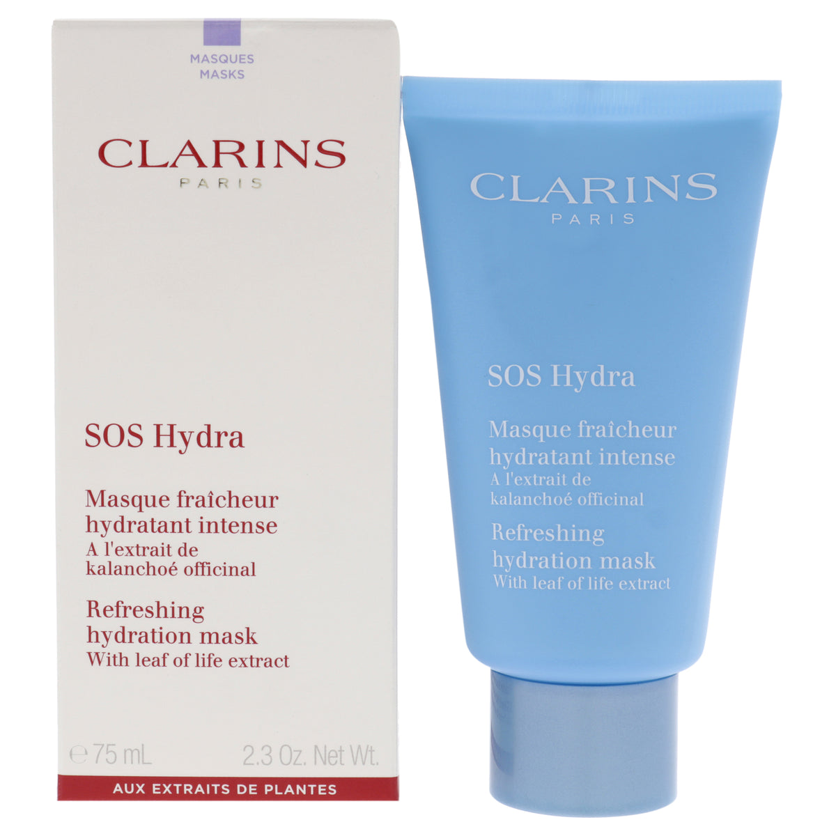 SOS Hydra Refreshing Hydration Mask by Clarins for Women  23 oz Mask