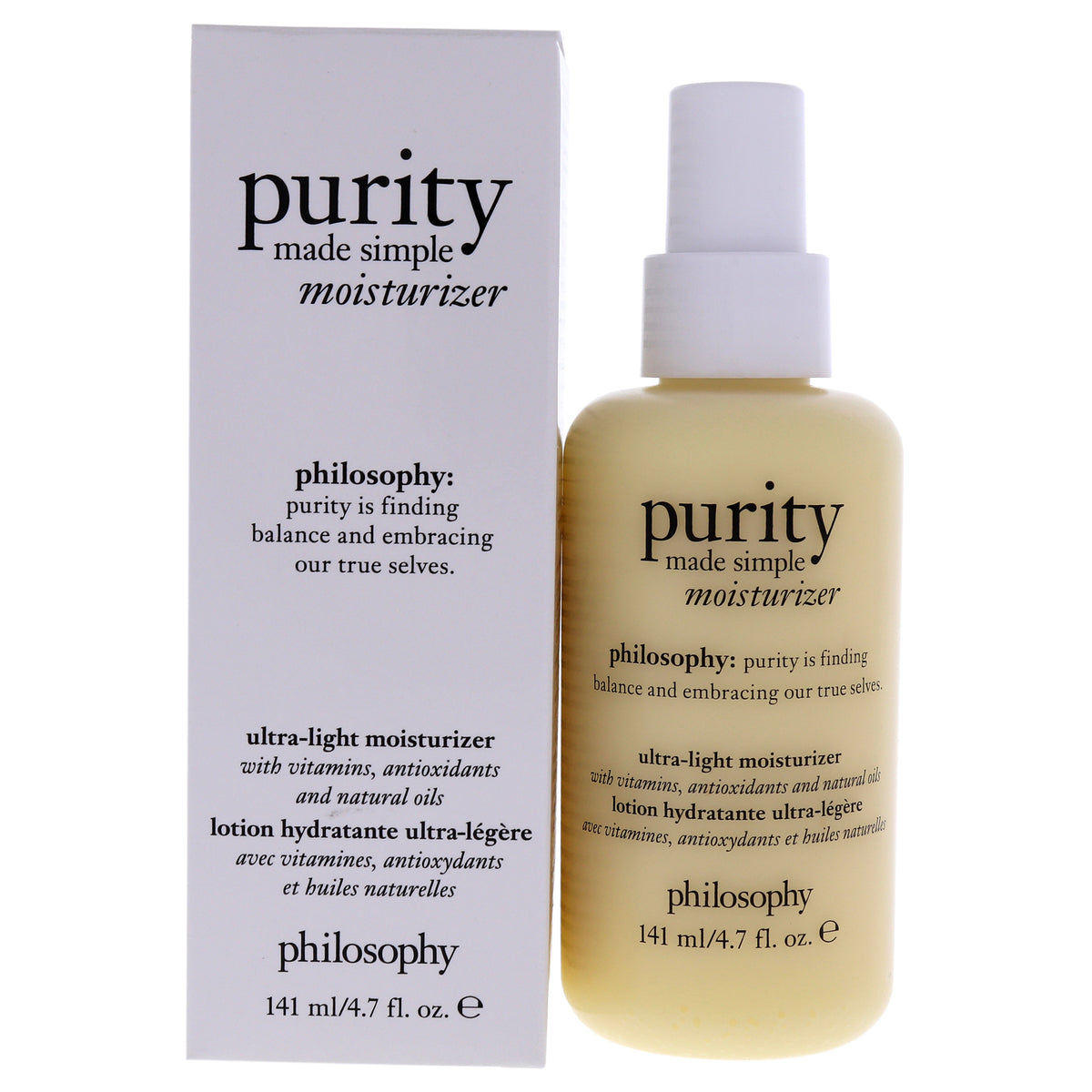 Purity Made Simple Ultra Light Moisturizer by Philosophy for Women  47 oz Moisturizer