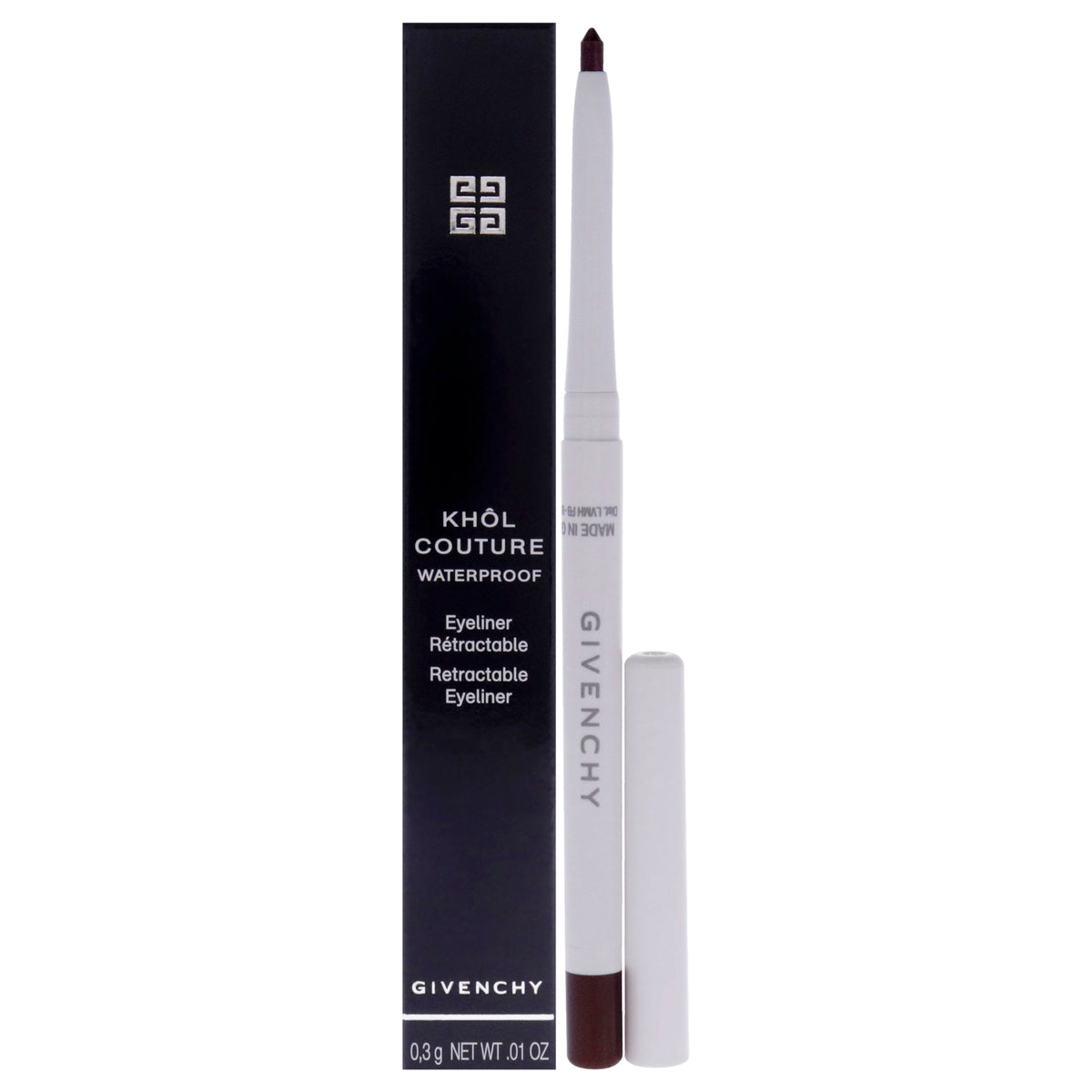 Khol Couture Waterproof Retractable Eyeliner  02 Chestnut by Givenchy for Women  001 oz Eyeliner