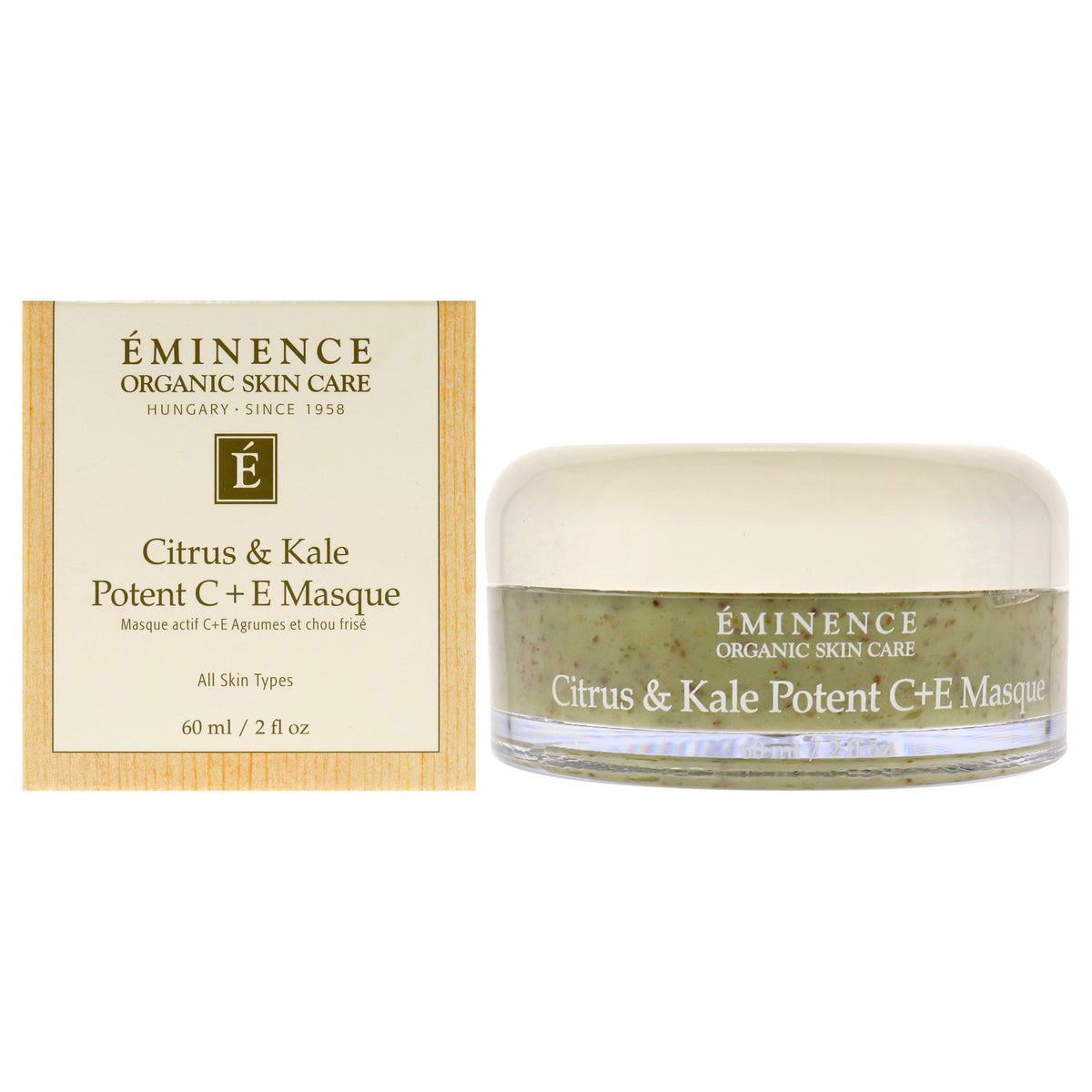 Citrus and Kale Potent C and E Masque by Eminence for Unisex  2 oz Mask