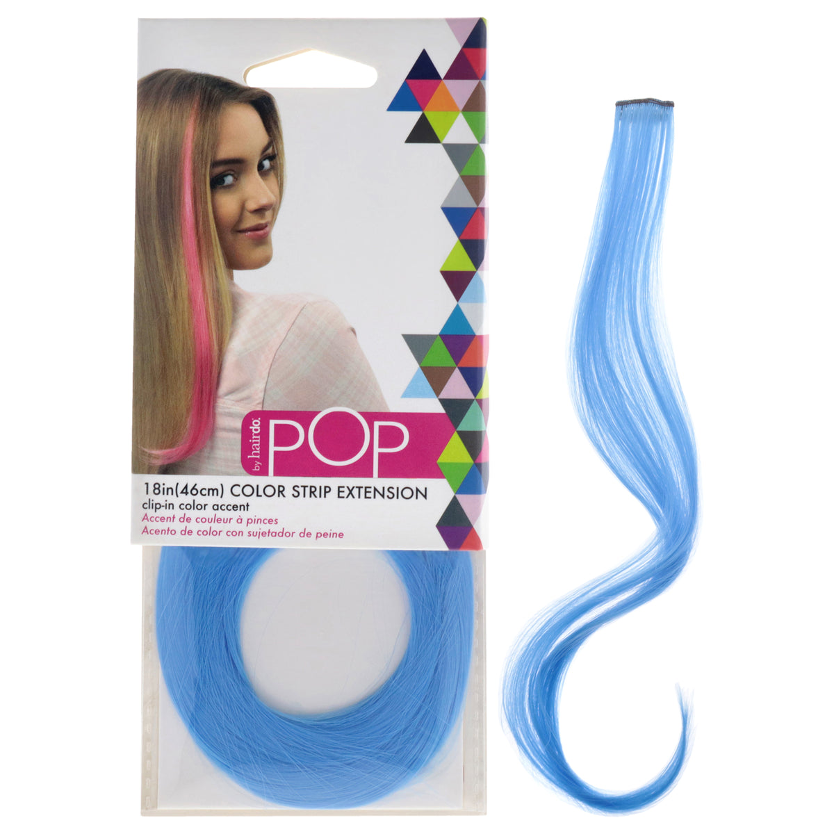 Pop Color Strip Extension  Royal Blue by Hairdo for Women  18 Inch Hair Extension