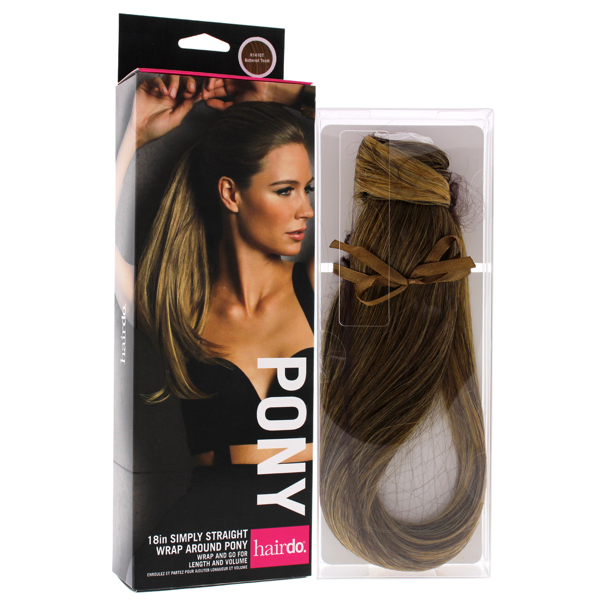 Simply Straight Pony  R1416T Buttered Toast by Hairdo for Women  18 Inch Hair Extension