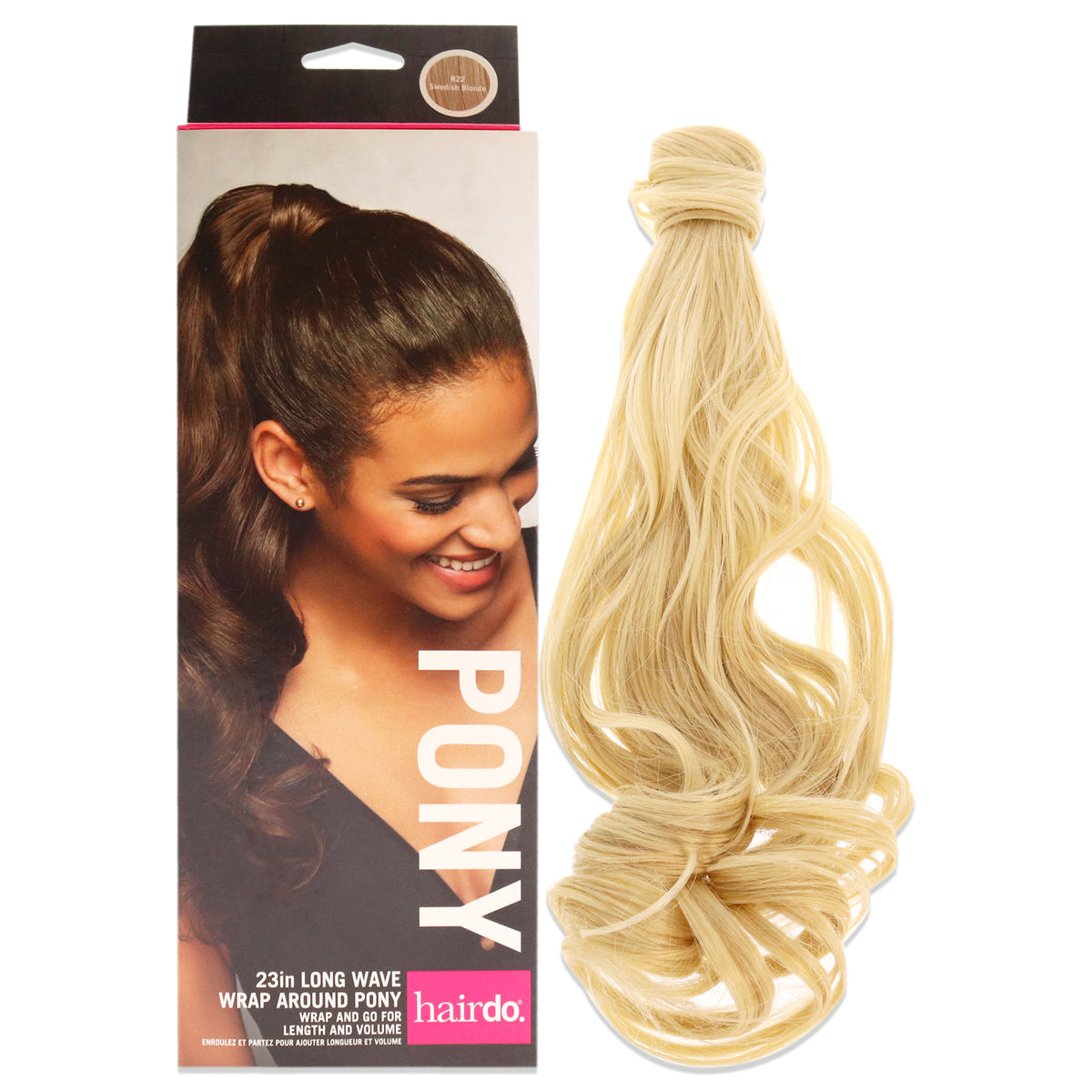 Wave Wrap Around Pony  R22 Swedish Blonde by Hairdo for Women  23 Inch Hair Extension