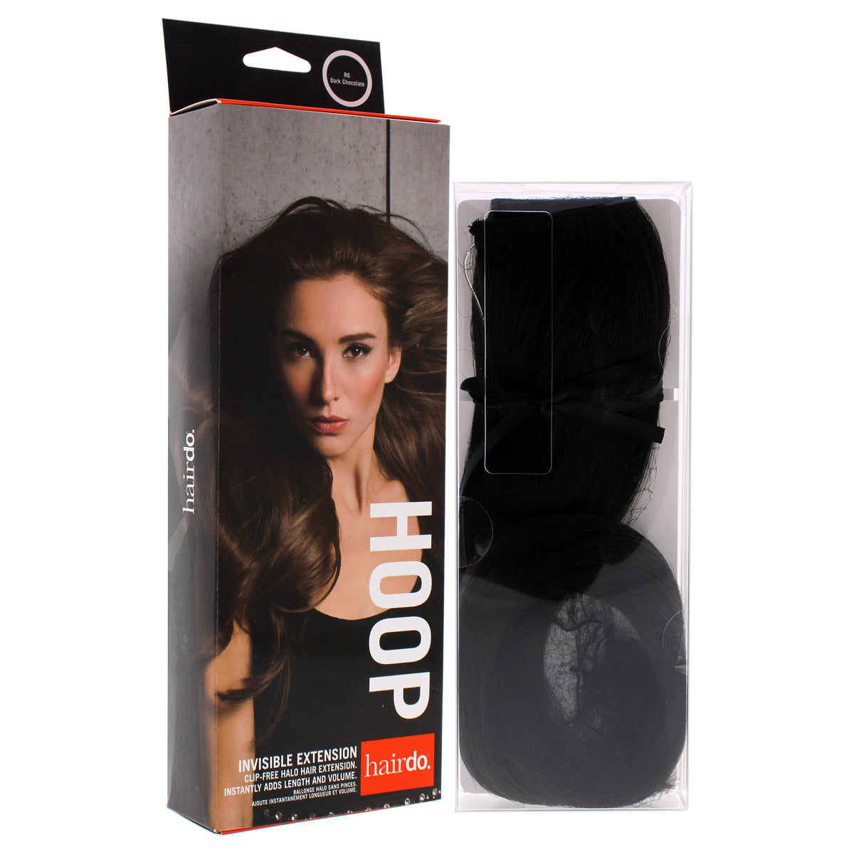 Invisible Extension  R6 Dark Chocolate by Hairdo for Women  1 Pc Hair Extension