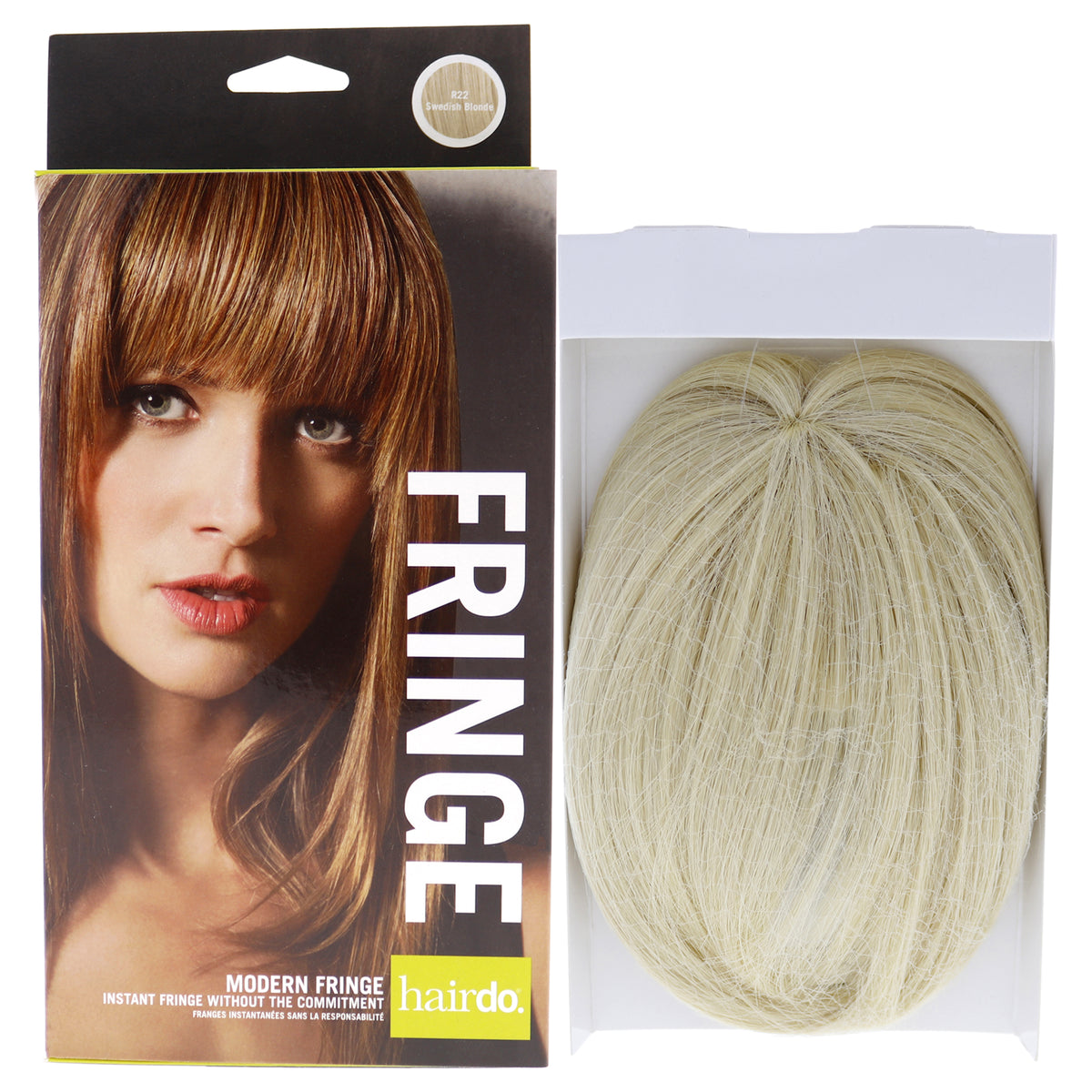 Modern Fringe Clip In Bang  R22 Swedish Blonde by Hairdo for Women  1 Pc Hair Extension