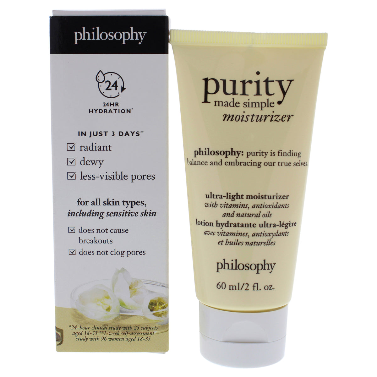 Purity Made Simple Moisturizer by Philosophy for Unisex  2 oz Moisturizer