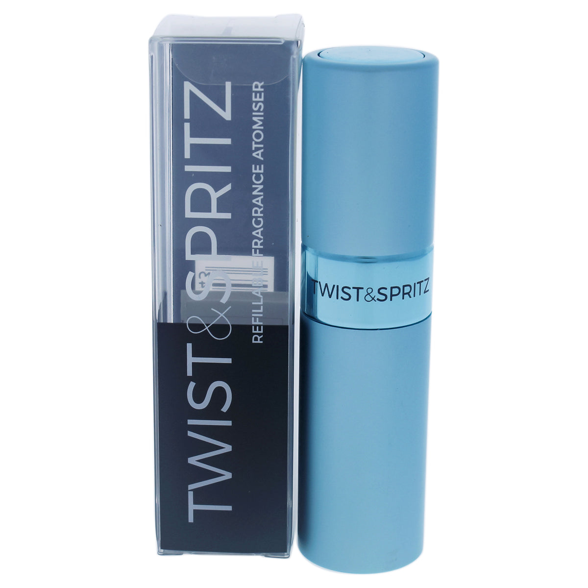 Twist and Spritz Atomiser  Pale Blue by Twist and Spritz for Women  8 ml Refillable Spray Empty