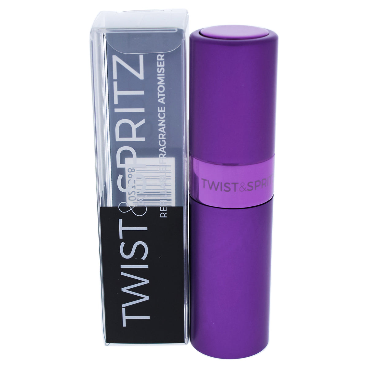 Twist and Spritz Atomiser  Purple by Twist and Spritz for Women  8 ml Refillable Spray Empty