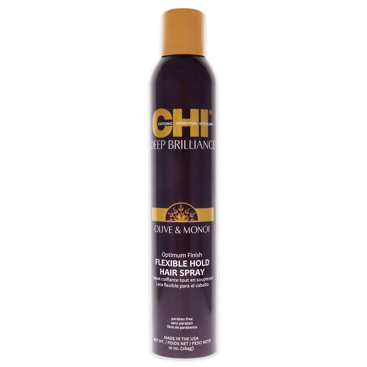 Deep Brilliance Optimum Flexible Hold Hair Spray by CHI for Unisex  10 oz Hair Spray