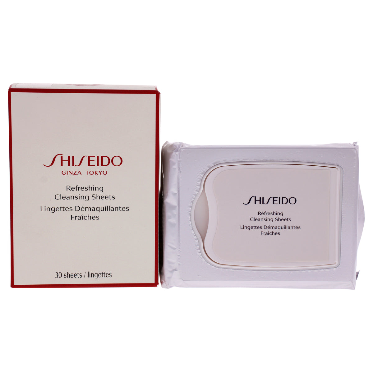 Refreshing Cleansing Sheet by Shiseido for Unisex  30 Count Wipes