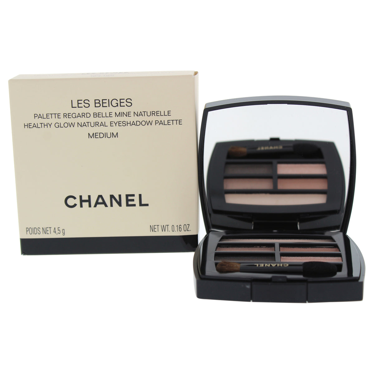 Les Beiges Healthy Glow Natural Eyeshadow Palette  Medium by Chanel for Women  016 oz Eye Shadow