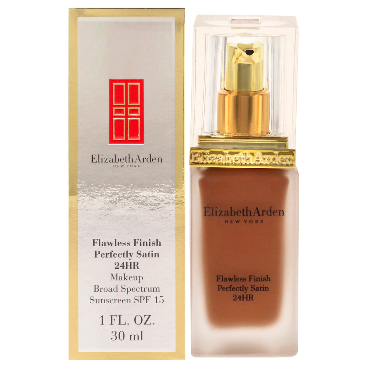 Flawless Finish Perfectly Satin 24HR Makeup SPF 15  17 Cocoa by Elizabeth Arden for Women  1 oz Foundation