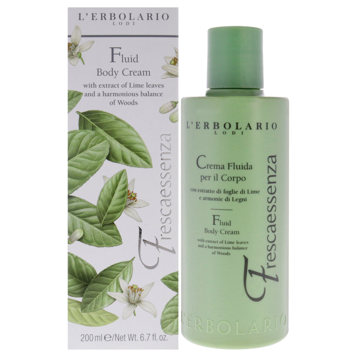 Fluid Body Cream  Frescaessenza by LErbolario for Unisex  67 oz Body Cream