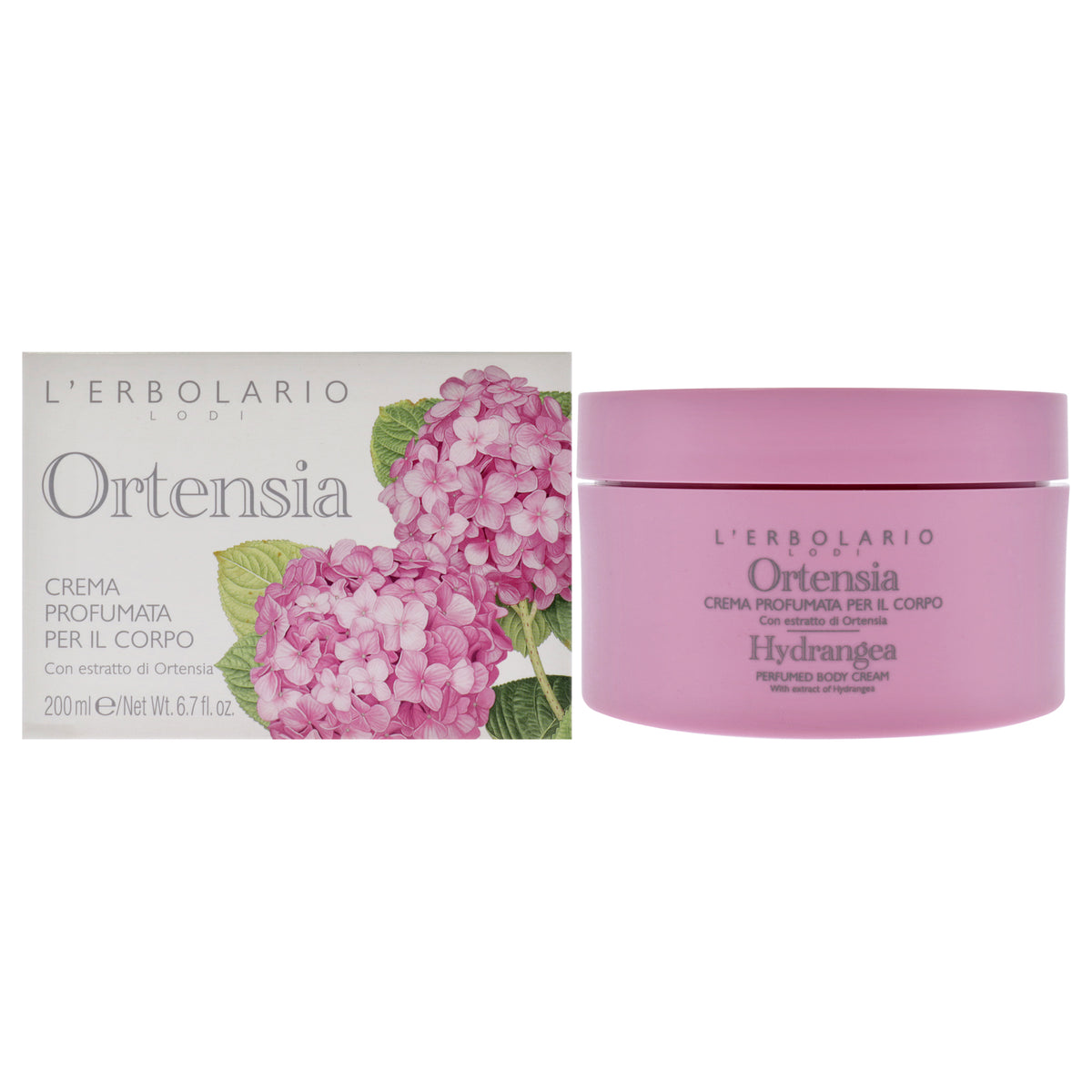 Perfumed Body Cream  Hydrangea by LErbolario for Women  67 oz Body Cream