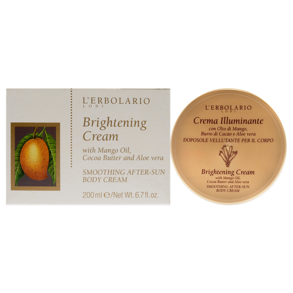 Brightening Body Cream by LErbolario for Women  67 oz Body Cream