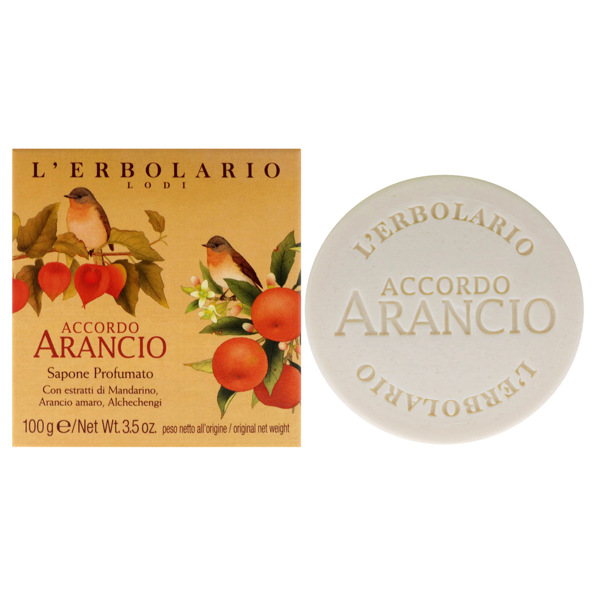 Accordo Arancio Perfumed Soap by LErbolario for Unisex  35 oz Soap