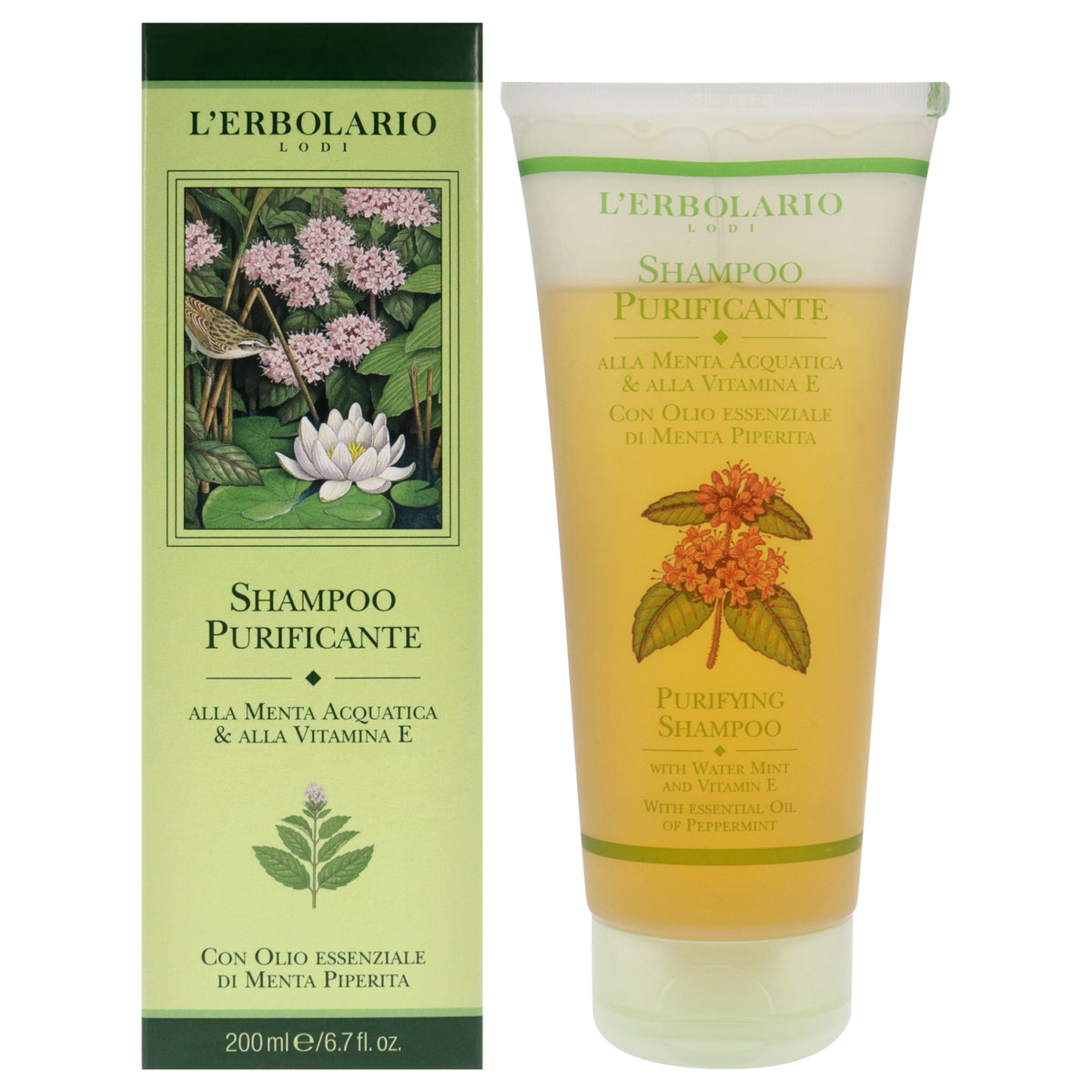 Purifying Shampoo by LErbolario for Unisex  67 oz Shampoo