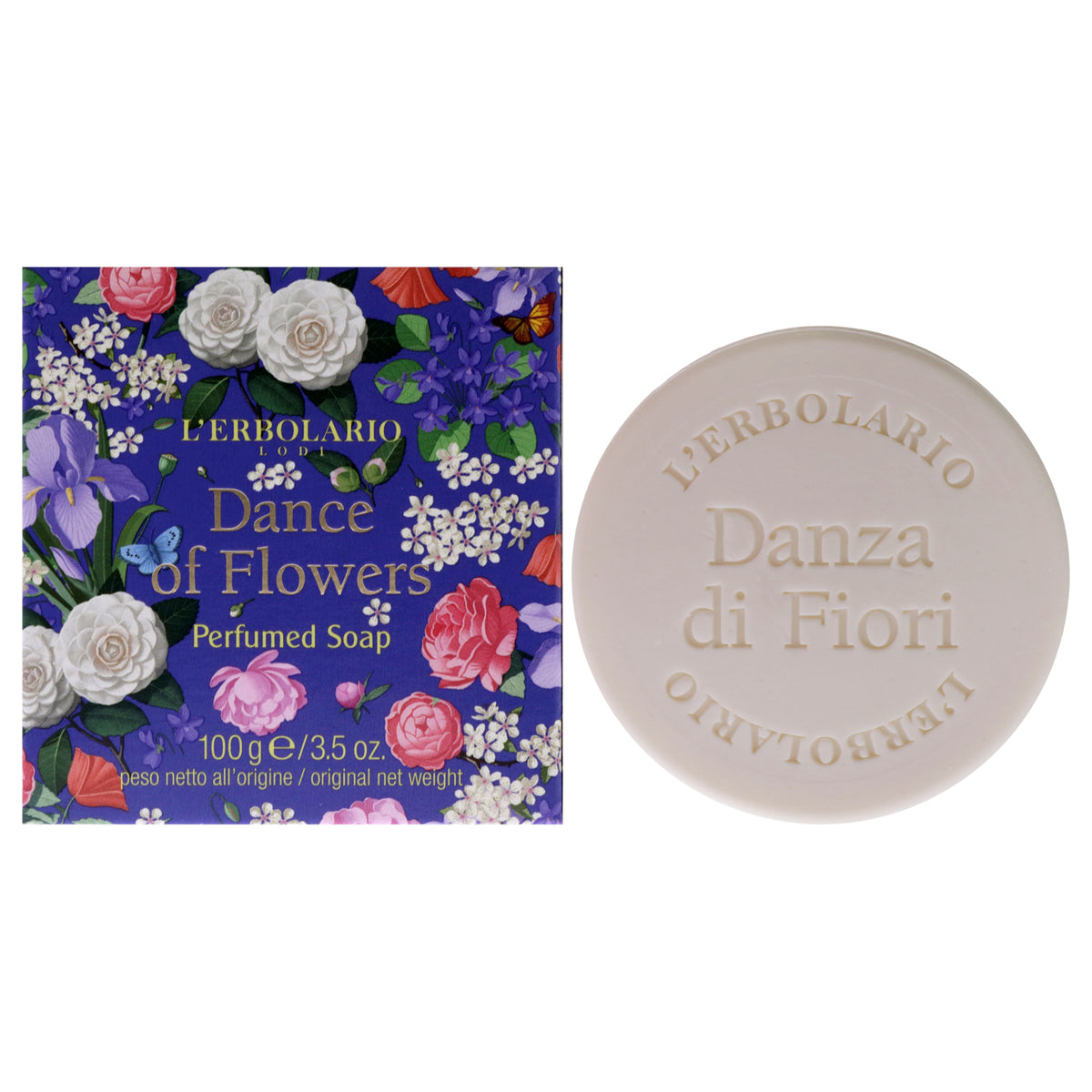 Dance of Flowers Perfumed Bar Soap by LErbolario for Unisex  35 oz Soap