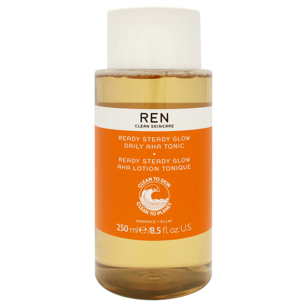 Ready Steady Glow Daily AHA Tonic by REN for Women  85 oz Toner