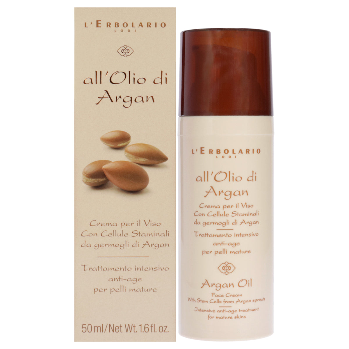 Oil Intensive AntiAge Treatment  Argan by LErbolario for Women  16 oz Cream