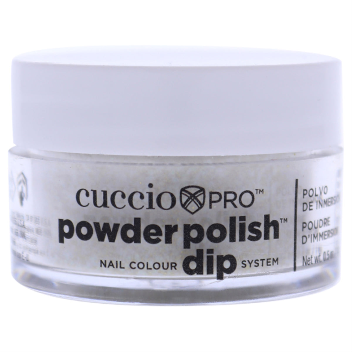 Pro Powder Polish Nail Colour Dip System  Gold Glitter by Cuccio Colour for Women  05 oz Nail Powder