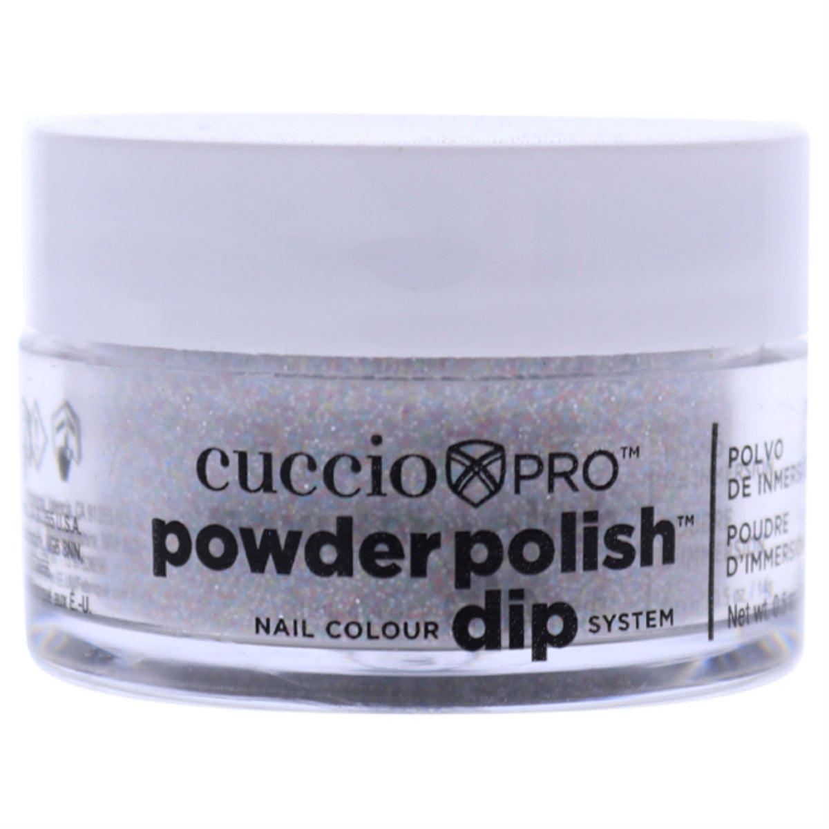 Pro Powder Polish Nail Colour Dip System  Multi Color Glitter by Cuccio Colour for Women  05 oz Nail Powder