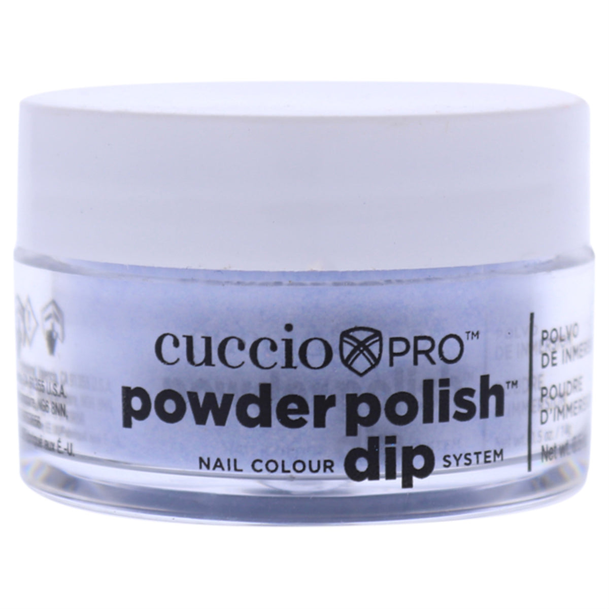 Pro Powder Polish Nail Colour Dip System  Baby Blue Glitter by Cuccio Colour for Women  05 oz Nail Powder