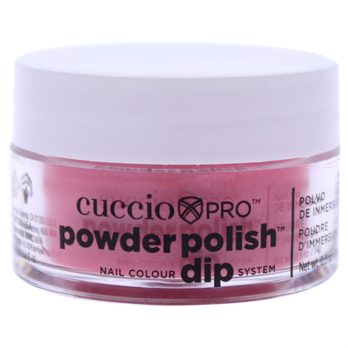 Pro Powder Polish Nail Colour Dip System  Rose with Rainbow Mica by Cuccio Colour for Women  05 oz Nail Powder