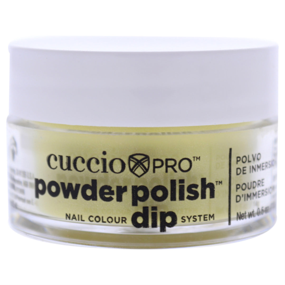 Pro Powder Polish Nail Colour Dip System  Sunshine Yellow with Mica by Cuccio Colour for Women  05 oz Nail Powder