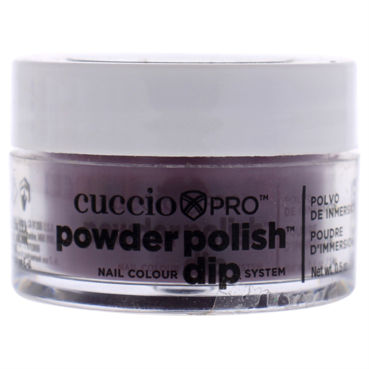 Pro Powder Polish Nail Colour Dip System  Plum with Black Undertones by Cuccio Colour for Women  05 oz Nail Powder