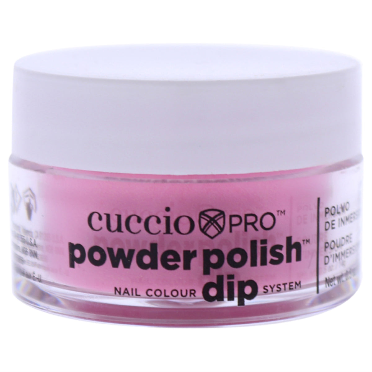 Pro Powder Polish Nail Colour Dip System  Bright Pink with Gold Mica by Cuccio Colour for Women  05 oz Nail Powder