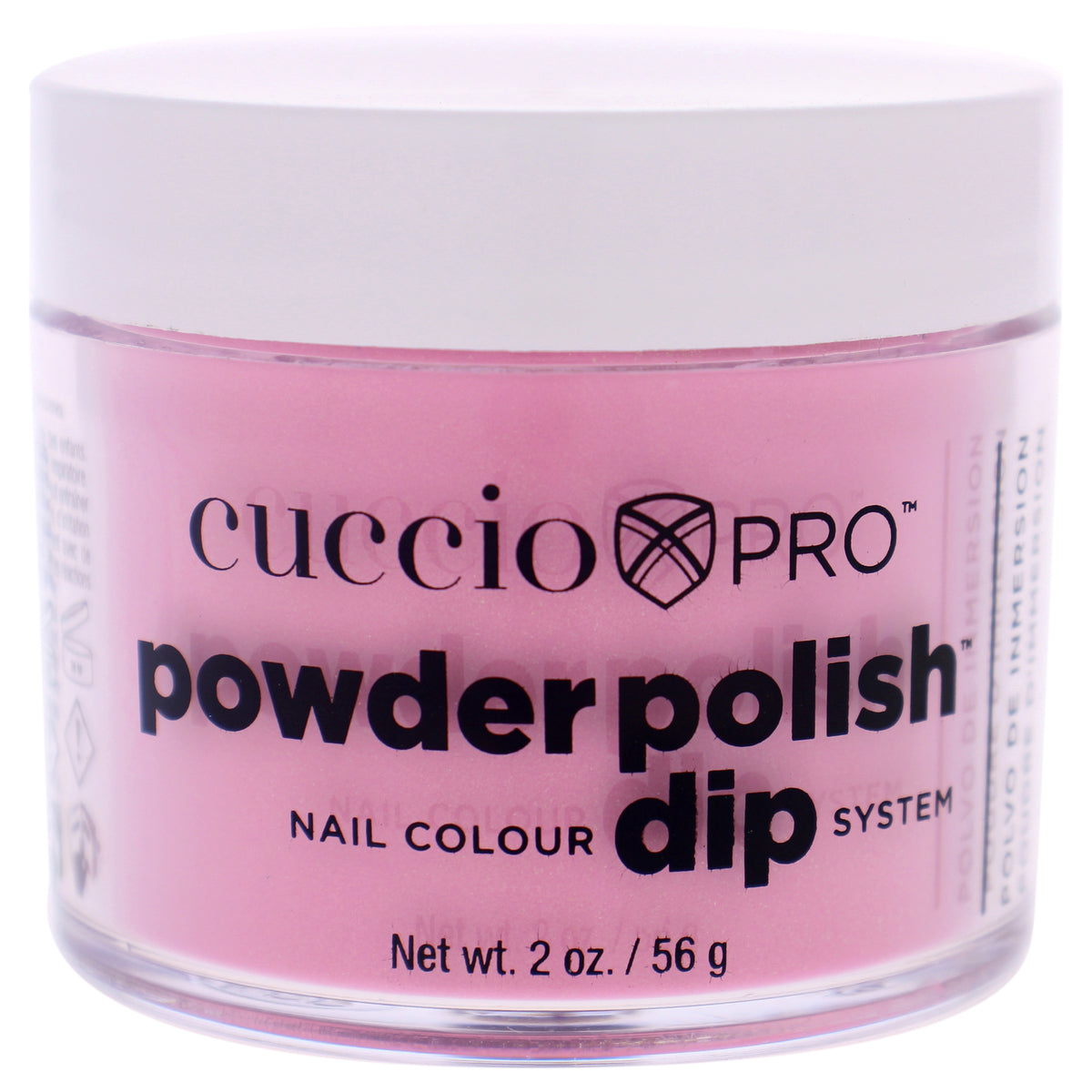 Pro Powder Polish Nail Colour Dip System  Bright Pink with Gold Mica by Cuccio Colour for Women  16 oz Nail Powder