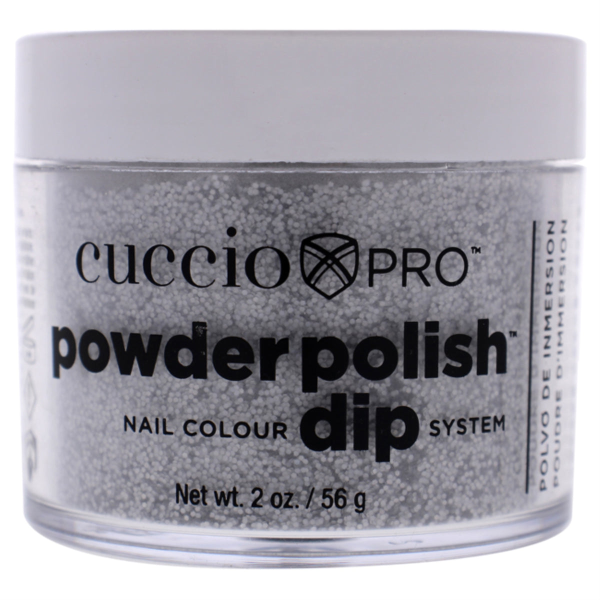 Pro Powder Polish Nail Colour Dip System  Deep Silver Glitter by Cuccio Colour for Women  16 oz Nail Powder