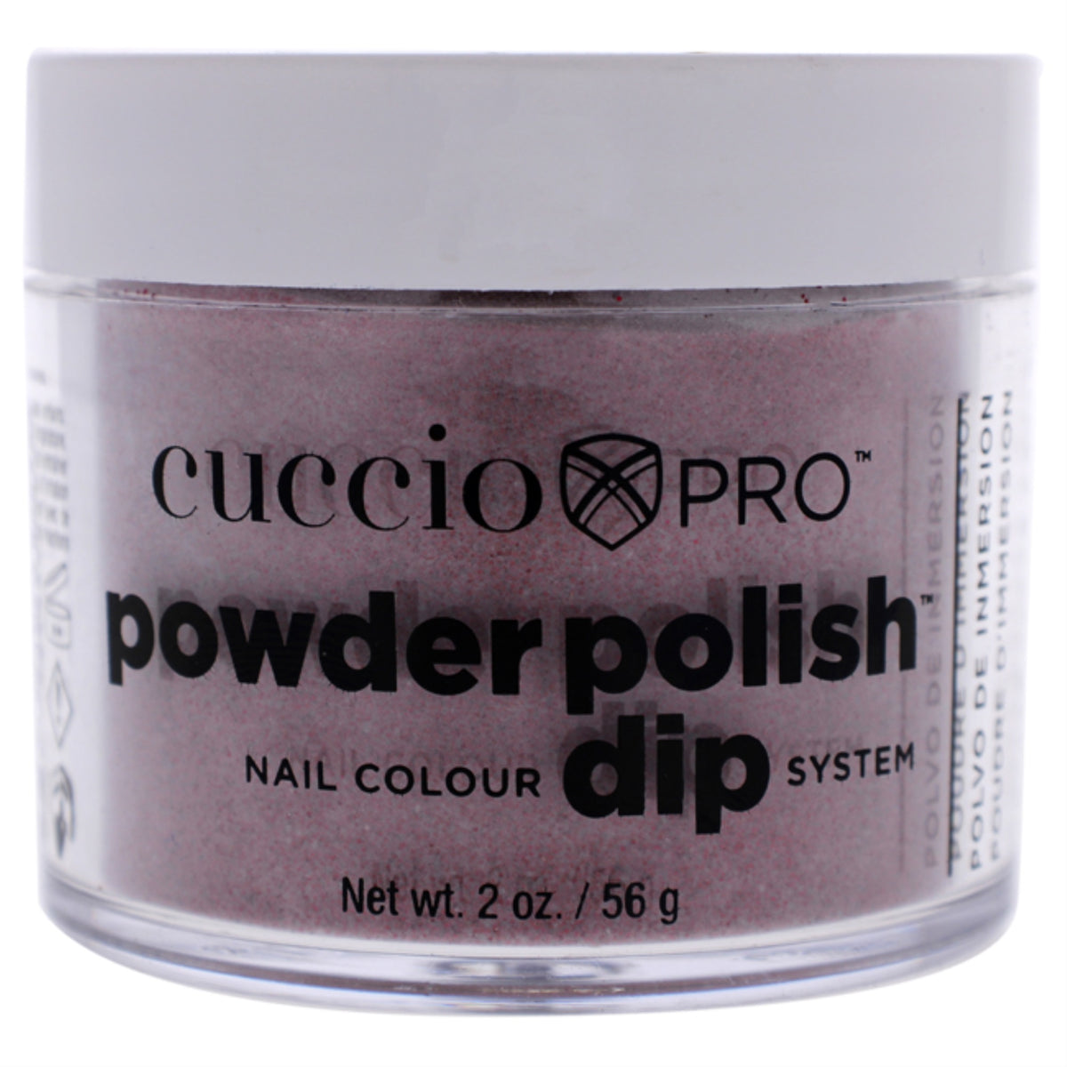 Pro Powder Polish Nail Colour Dip System  Dark Red Glitter by Cuccio Colour for Women  16 oz Nail Powder