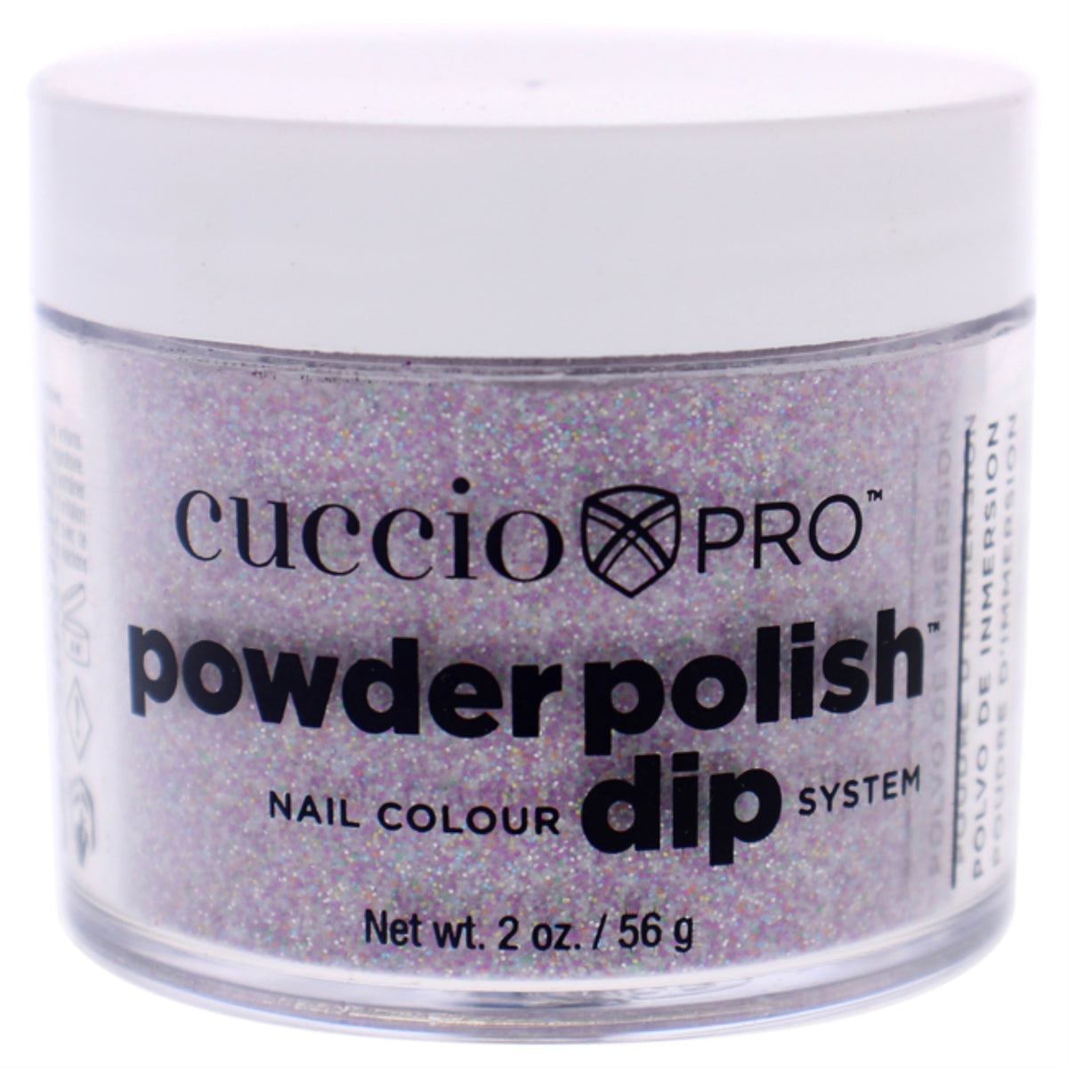 Pro Powder Polish Nail Colour Dip System  Deep Purple Glitter by Cuccio Colour for Women  16 oz Nail Powder