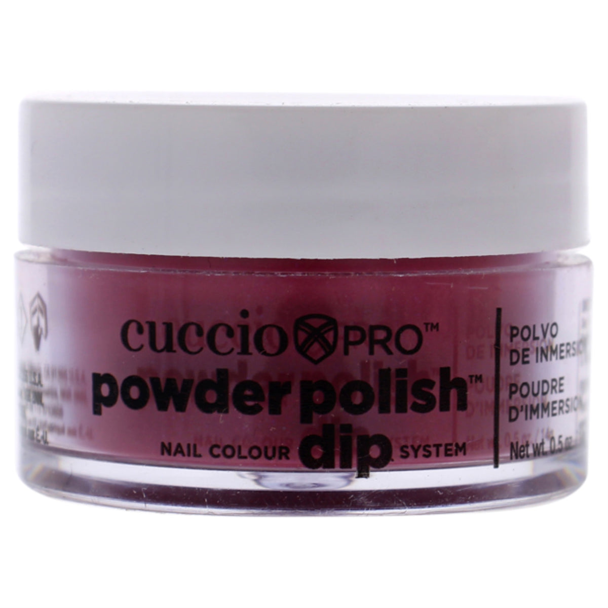 Pro Powder Polish Nail Colour Dip System  Fuchsia With Rainbow Mica by Cuccio Colour for Women  05 oz Nail Powder