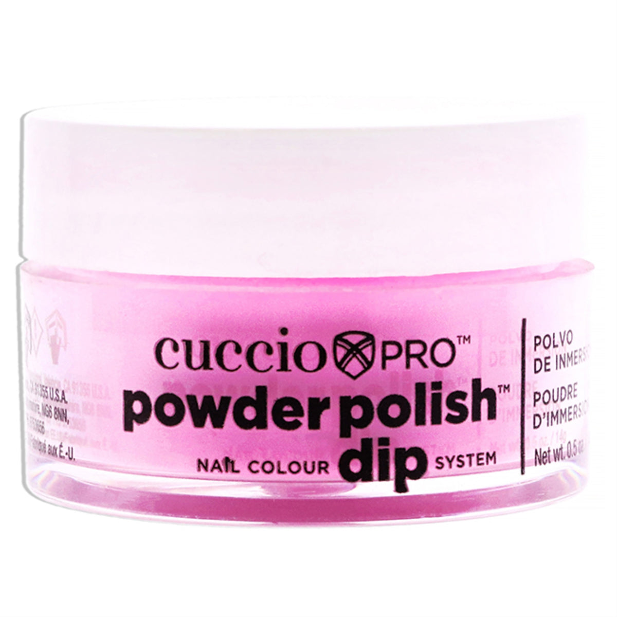 Pro Powder Polish Nail Colour Dip System  Neon Pink by Cuccio Colour for Women  05 oz Nail Powder