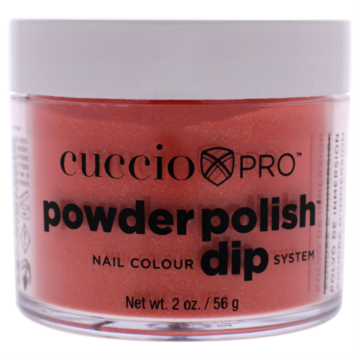 Pro Powder Polish Nail Colour Dip System  Orange With Gold Mica by Cuccio Colour for Women  16 oz Nail Powder