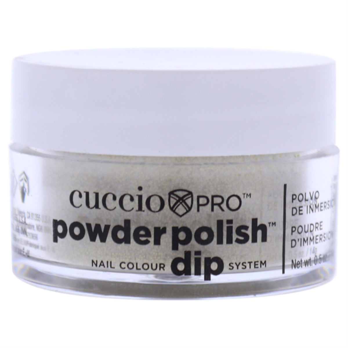 Pro Powder Polish Nail Colour Dip System  Rich Gold Glitter by Cuccio Colour for Women  05 oz Nail Powder