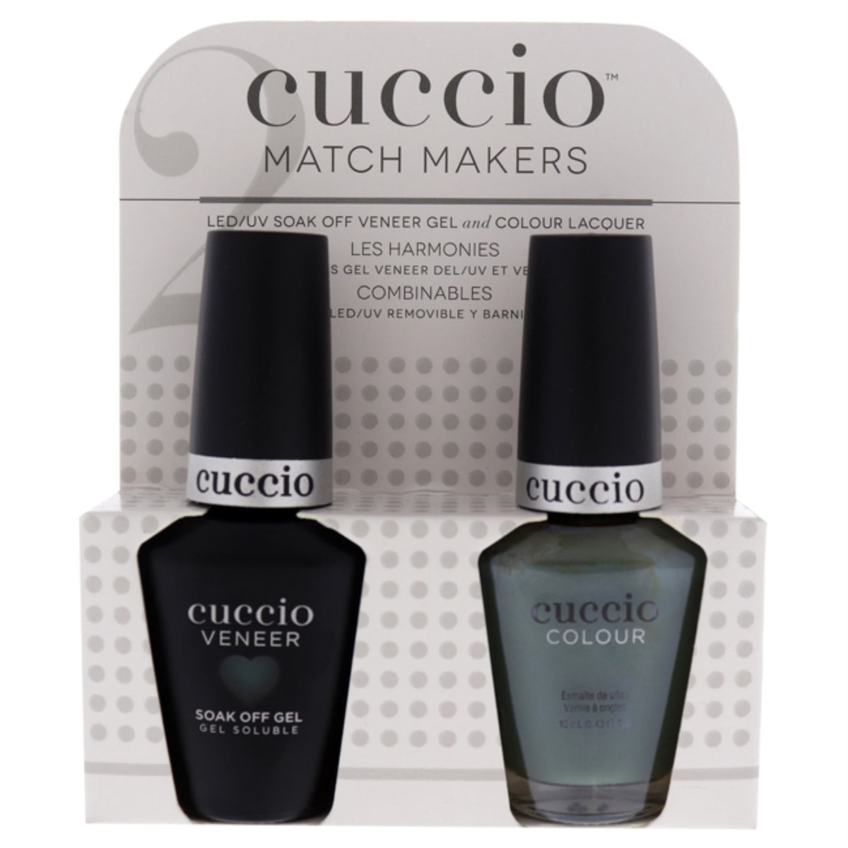 Match Makers Set  Dubai Me An Island by Cuccio Colour for Women  2 Pc 044oz Veneer Soak Of Gel Nail Polish  043oz Colour Nai