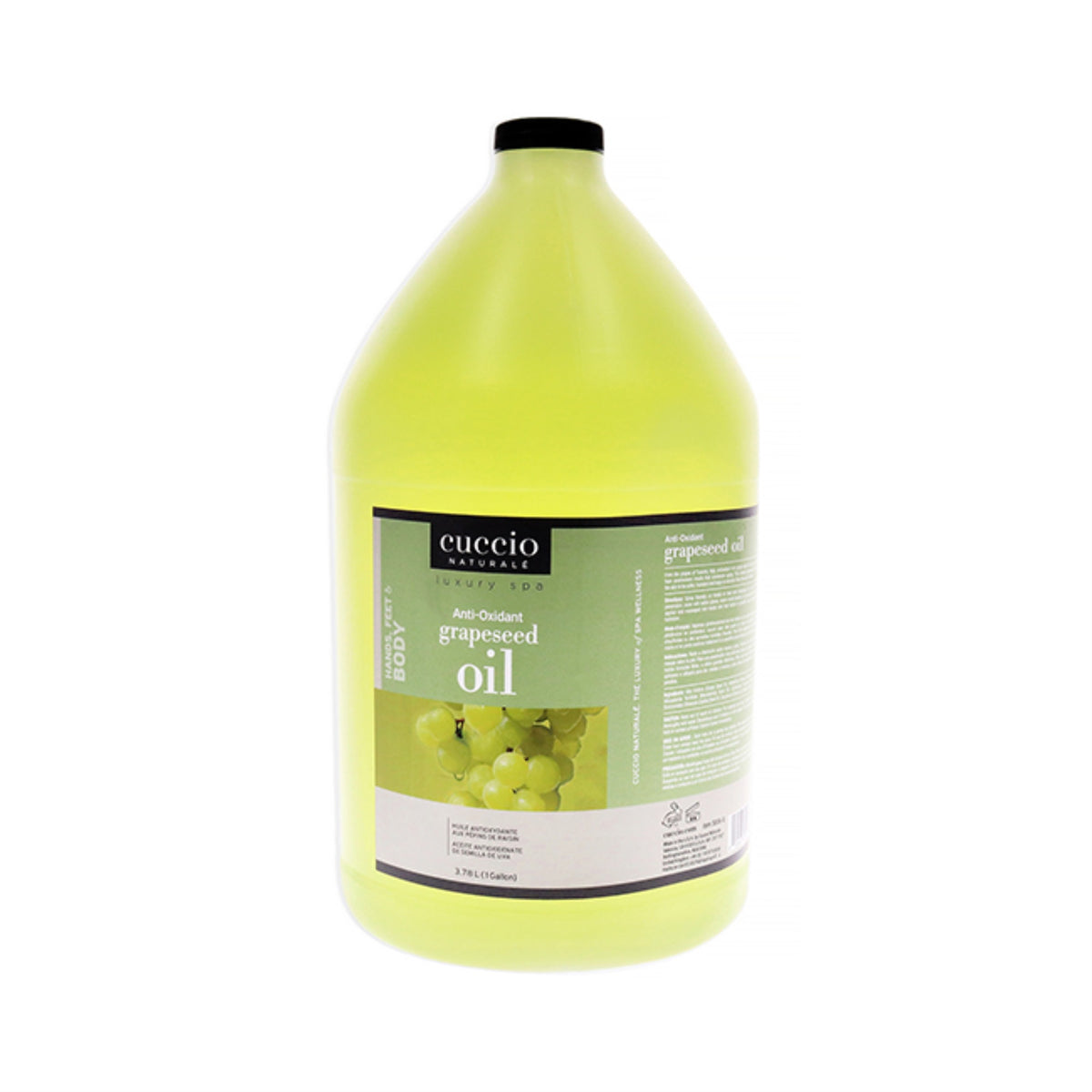 Luxury Spa AntiOxidant Oil  Grapeseed by Cuccio Naturale for Unisex  1 Gallon Oil