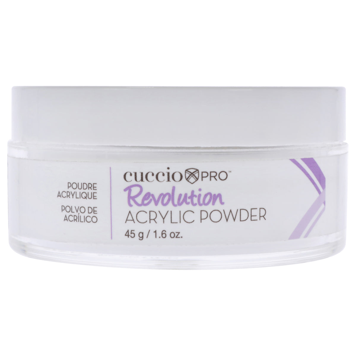 Revolution Acrylic Powder  Clear by Cuccio Pro for Women  16 oz Acrylic Powder