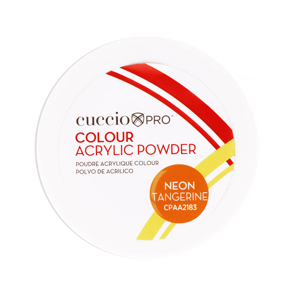 Colour Acrylic Powder  Neon Tangerine by Cuccio PRO for Women  16 oz Acrylic Powder