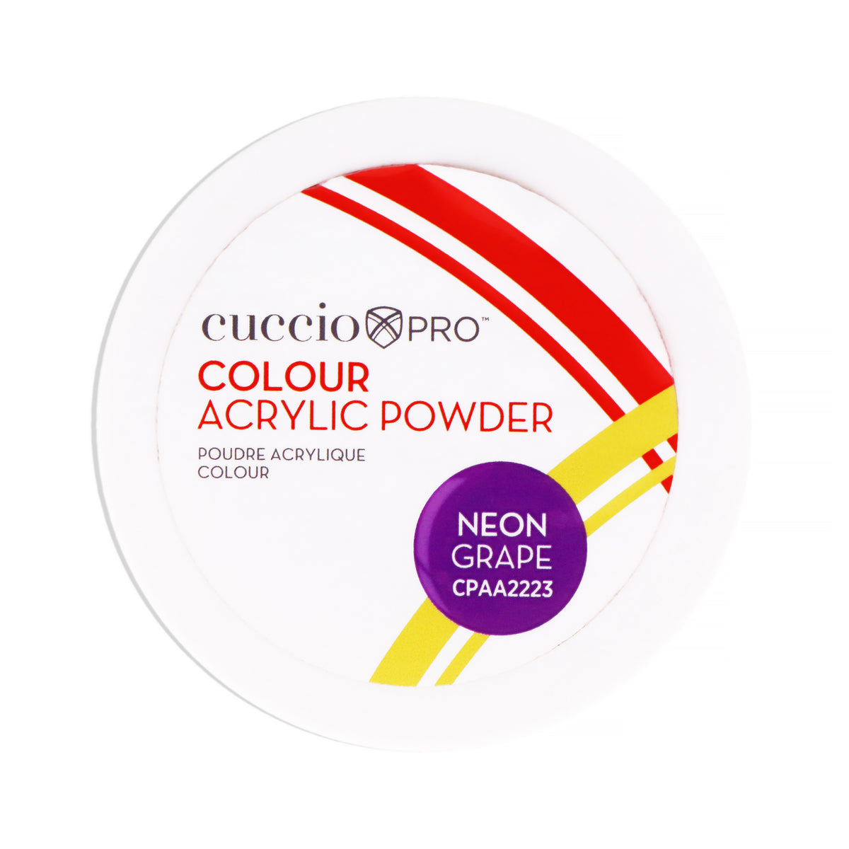 Colour Acrylic Powder  Neon Grape by Cuccio PRO for Women  16 oz Acrylic Powder