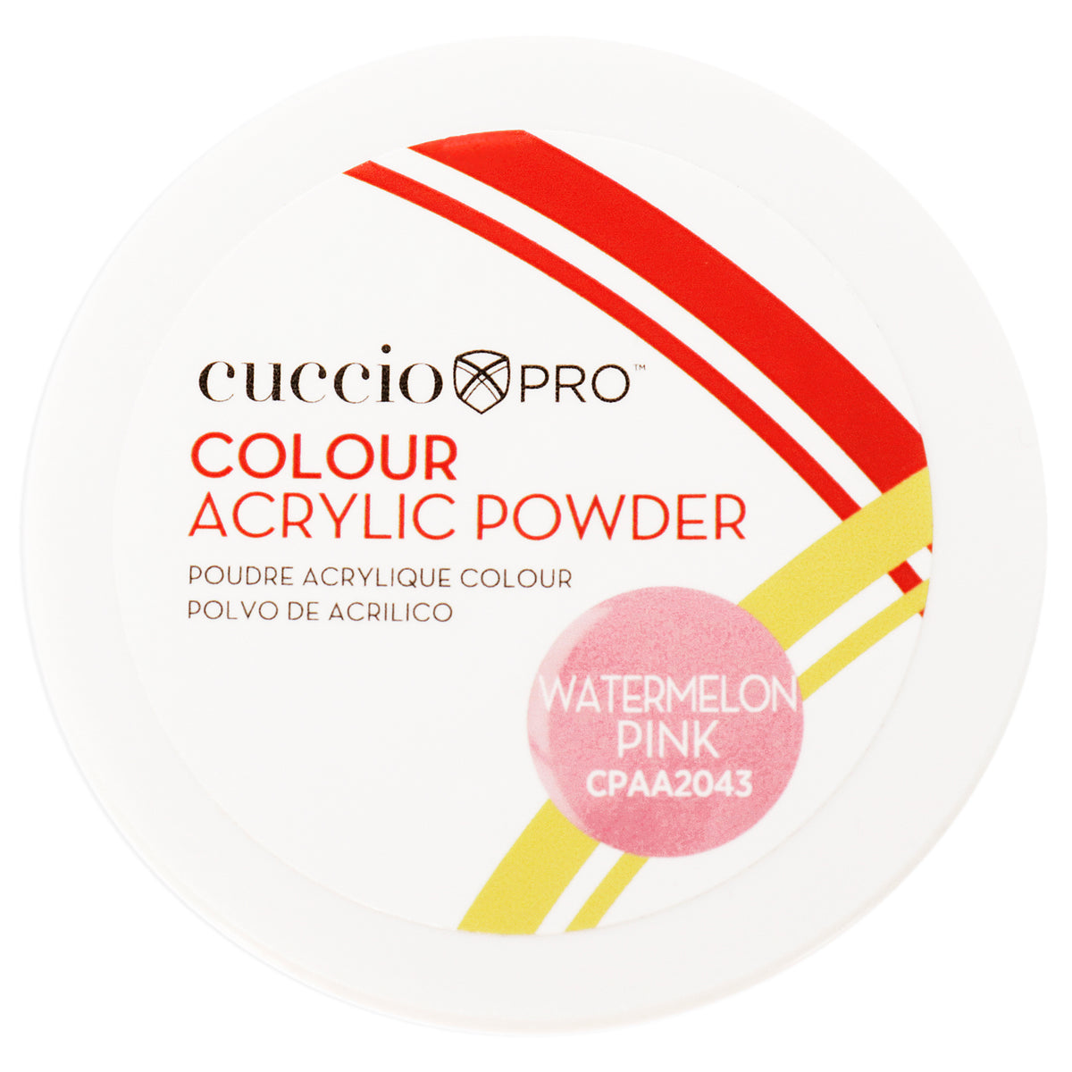 Colour Acrylic Powder  Watermelon Pink by Cuccio Pro for Women  16 oz Acrylic Powder