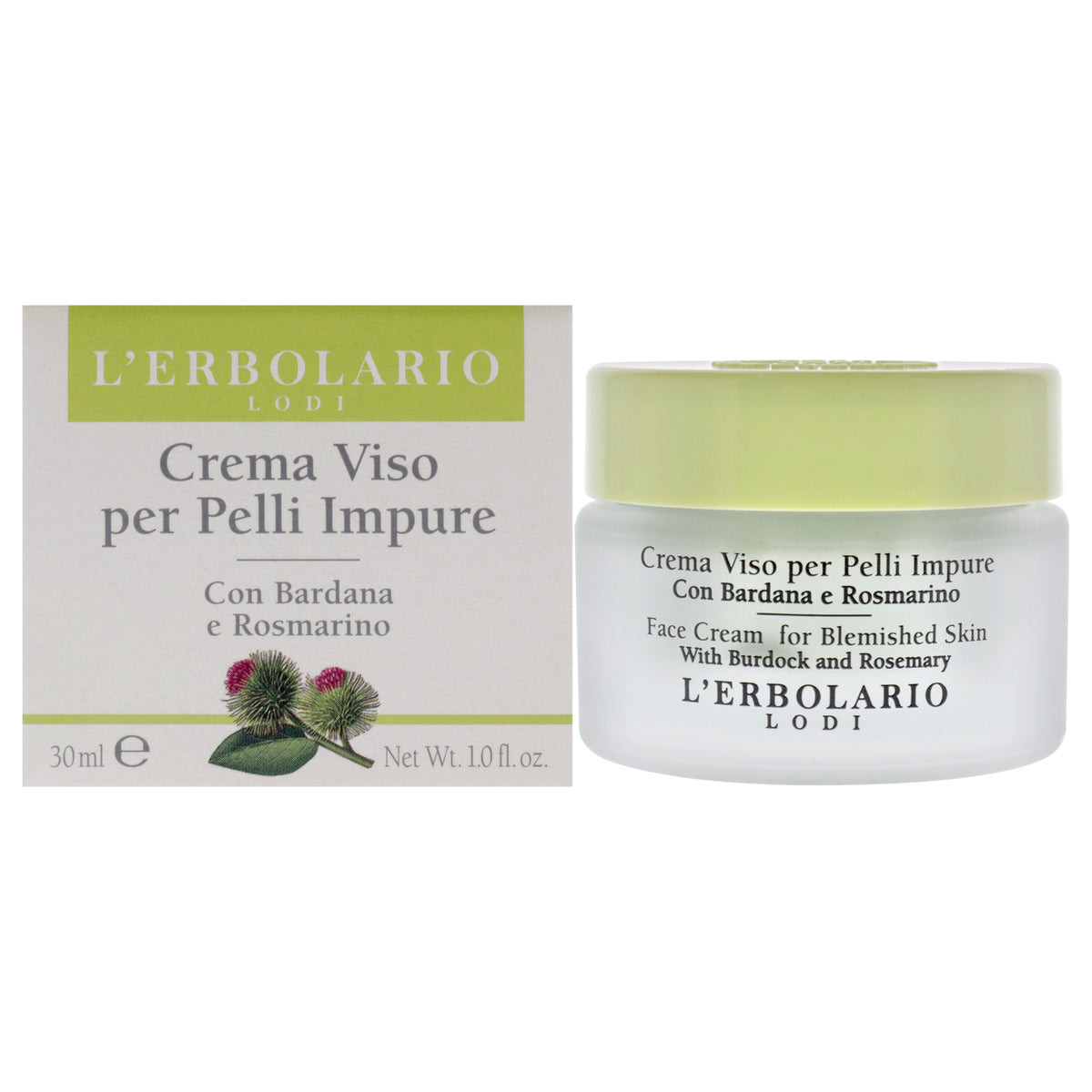 Face Cream for Blemished Skin by LErbolario for Unisex  1 oz Cream